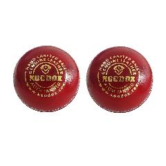 KOODOX Leather Cricket Ball - Club (4 Part Ball, Pack of 2)