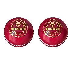 KOODOX Leather Cricket Ball - Match (4 Part Ball, Pack of 2)