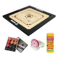 KOODOX Carrom Board Set Club - Full Size (Border Size - 2 Inch)