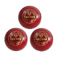 KOODOX Leather Cricket Ball - Club (4 Part Ball, Pack of 3)