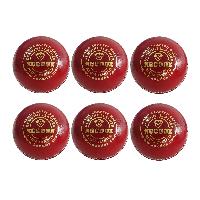 KOODOX Leather Cricket Ball - Club (4 Part Ball, Pack of 6)